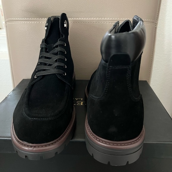 Men “Moretti“ new in box. Black suede chukka boots - Picture 3 of 7